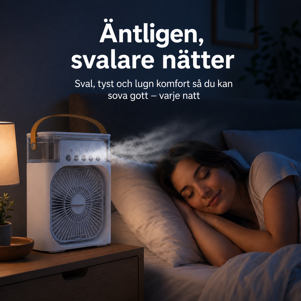 Svalkande Luftkylare 3-i-1